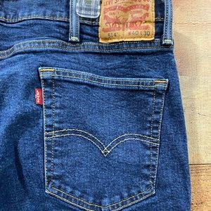 Levis Mens 514 Straight Leg Jeans Size 40 (Inseam 28.5)